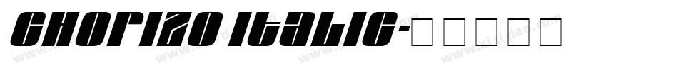 Chorizo Italic字体转换
